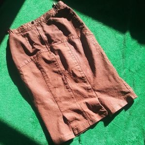 Jacqueline Ferral genuine leather skirt